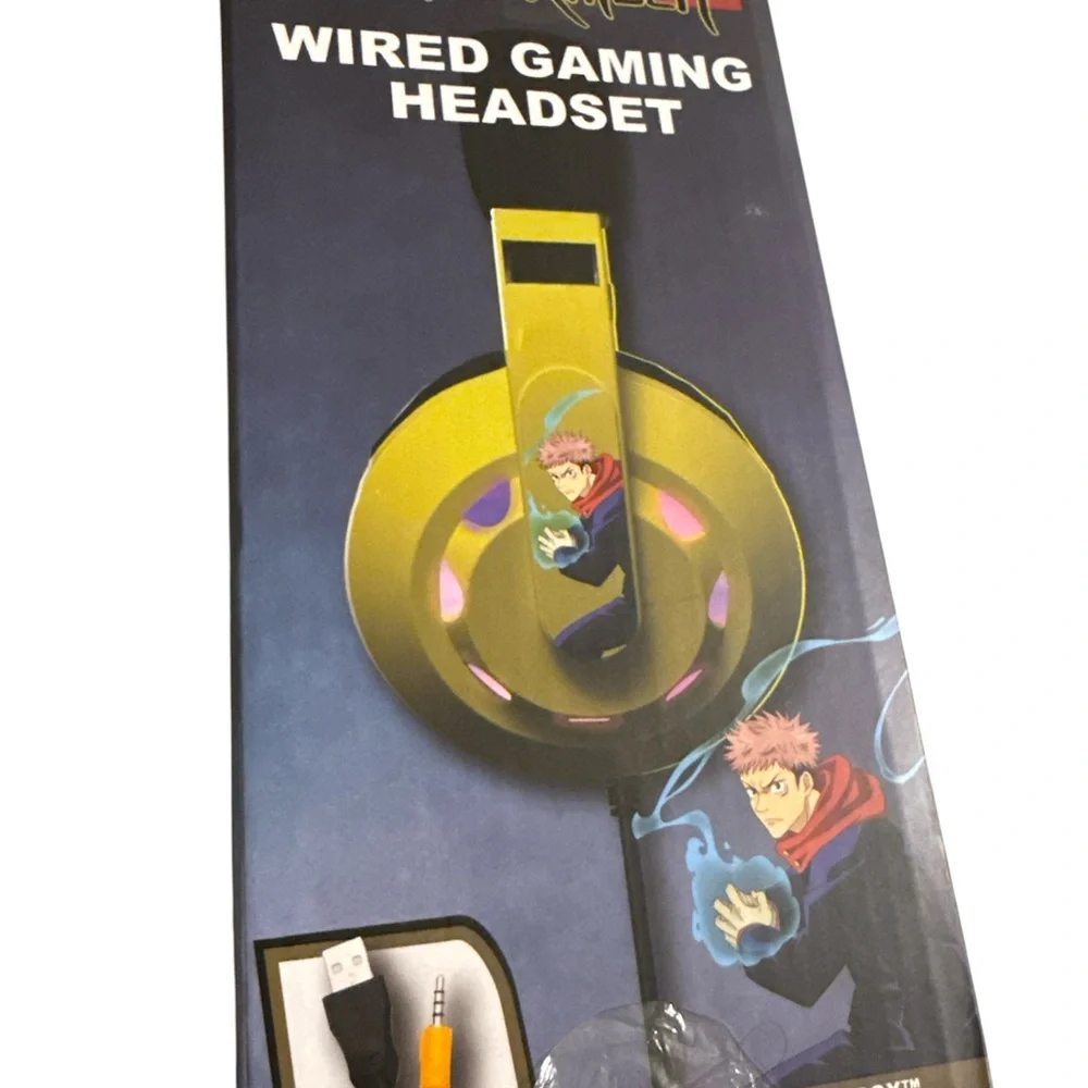 JuJutsu Kaisen Wired Gaming Headset Compatible w/ PS4, PS5, Xbox, Nin Switch, PC